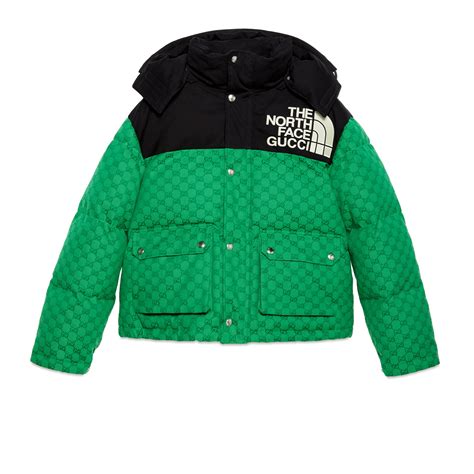 green north face jacket gucci|Gucci north face collection.